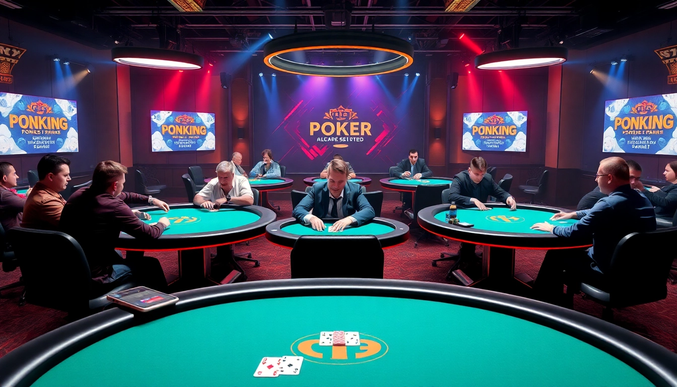 Engaging image of Pokerbros clubs with players enjoying fast-paced online poker action, highlighting the vibrant gaming community and club features.