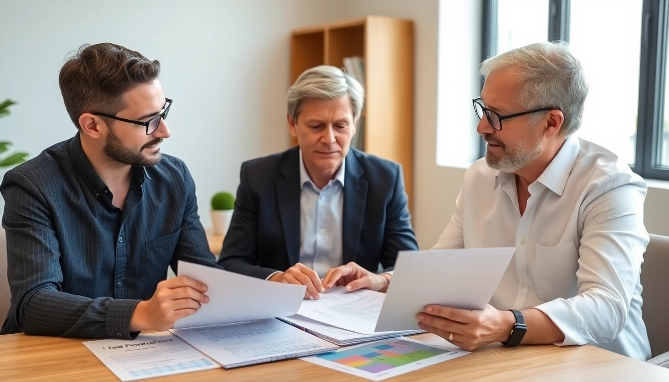 Pension Guide Professional financial advisor reviewing retirement plans with clients for secure
