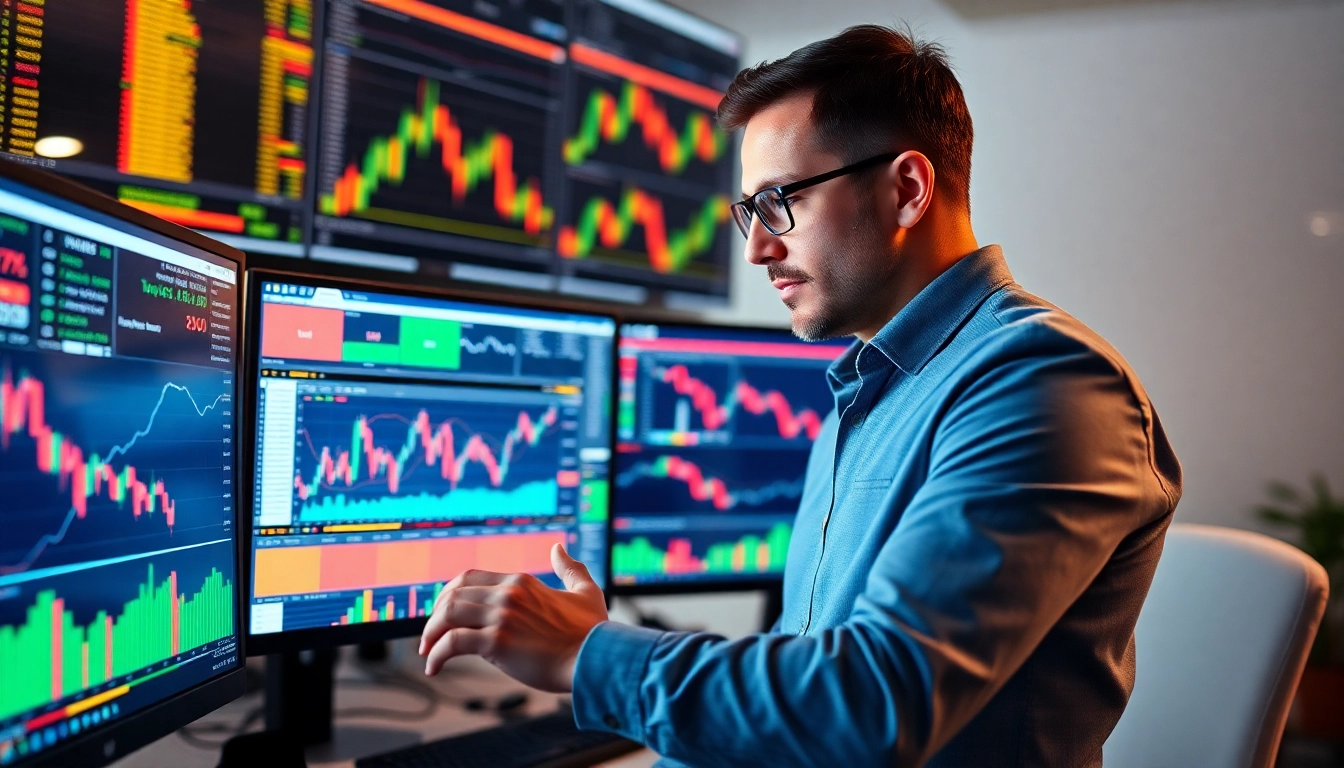 Trading view platform showing detailed market analysis with clear charts and trading tools for
