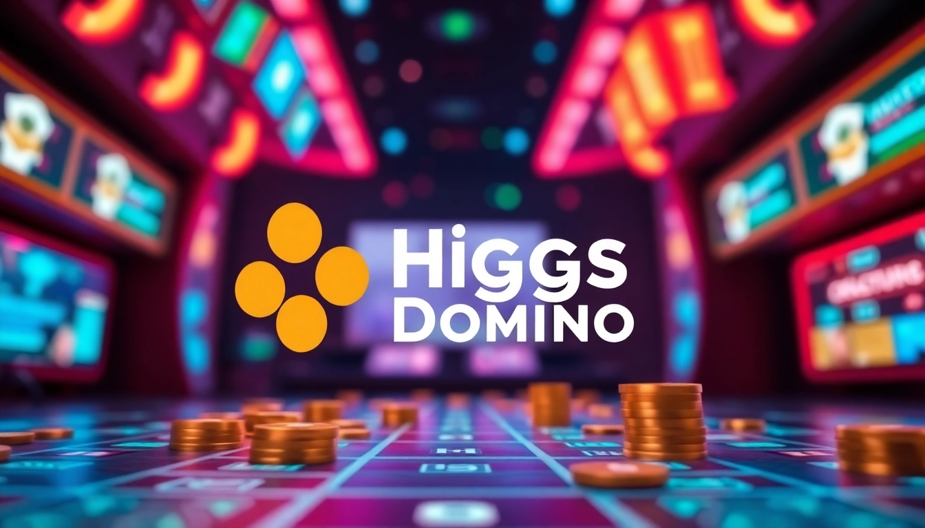 Securely top up Higgs Domino coins with vibrant visual and gaming symbols for seamless experience